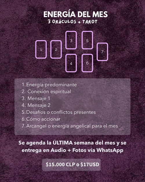 Energía del mes → Lectura de Oráculo & Tarot