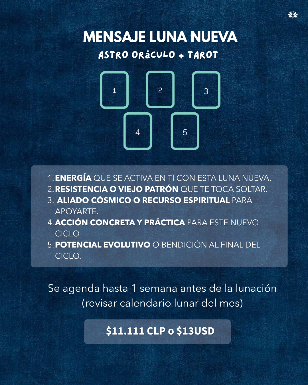 Mensaje de Luna Nueva → Astro Oráculo & Tarot