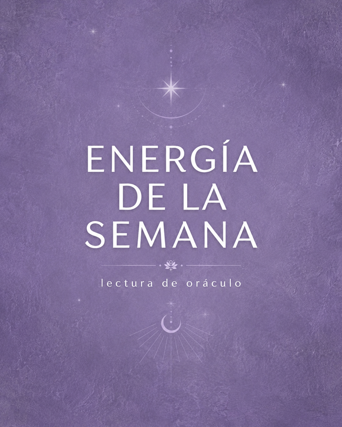 Energía de la semana → Lectura de oráculo