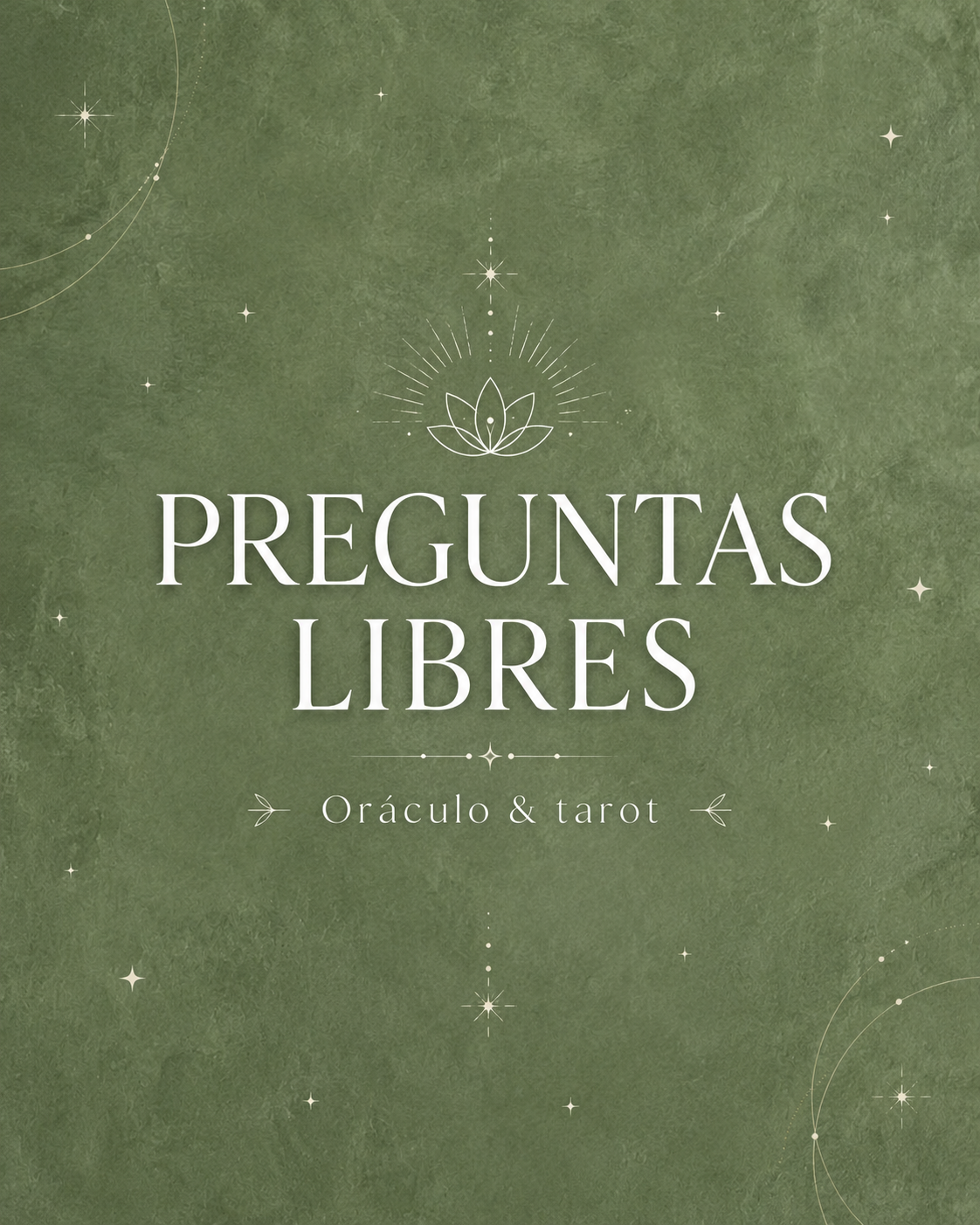 Preguntas Libres → Consulta Intuitiva de Tarot & Oráculos