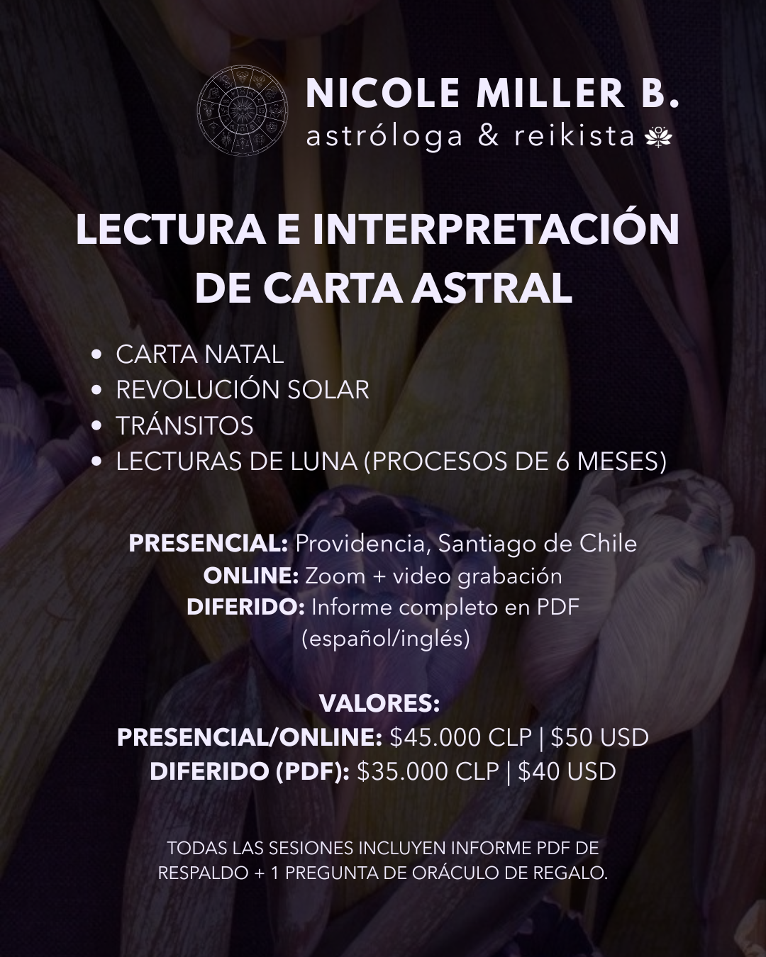 Lectura e Interpretación de Carta Astral